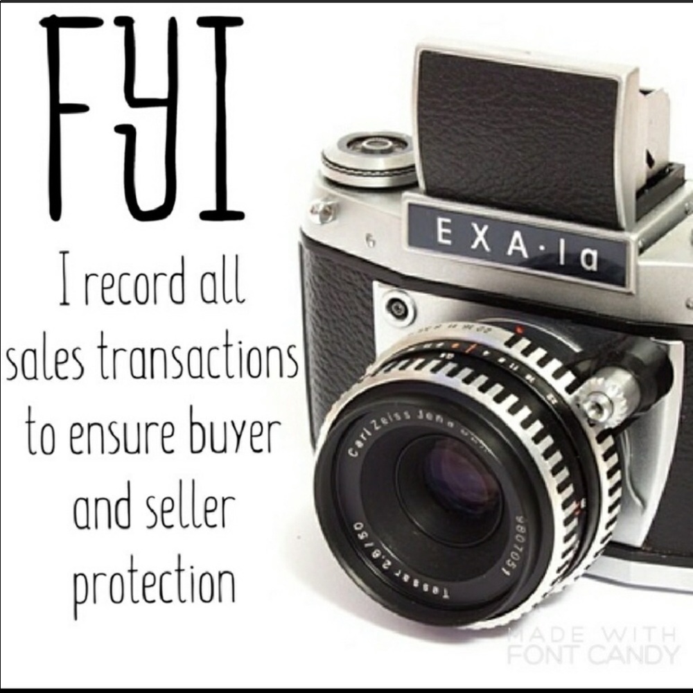 📸📹📸📽 All transactions are recorded